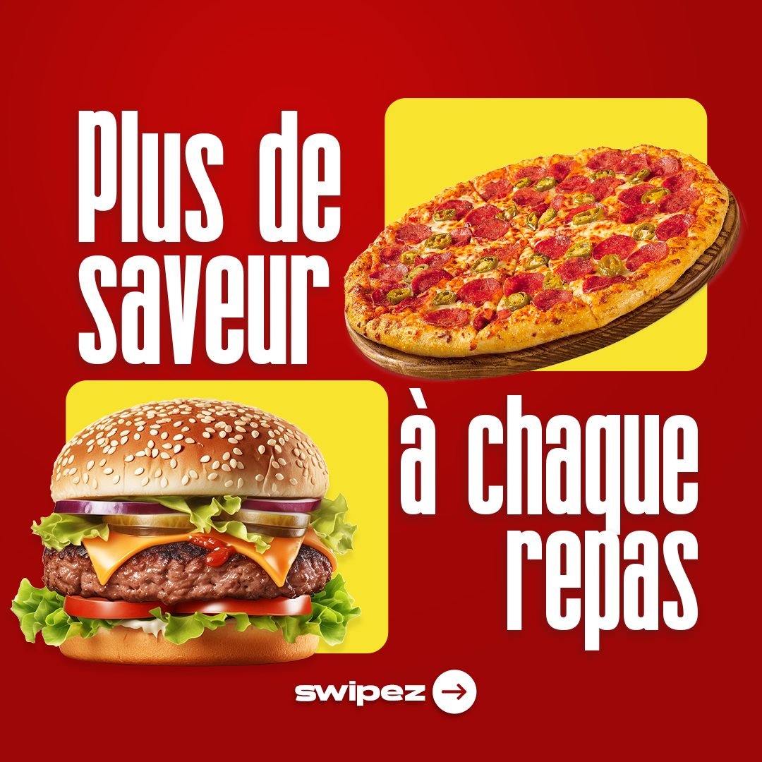 une pizza et un burger, fornt image for a caroussel of the harissa le phare du cap bon