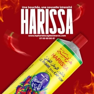 un tube de 140g de harissa le phare du cap bon avec contact pour commander