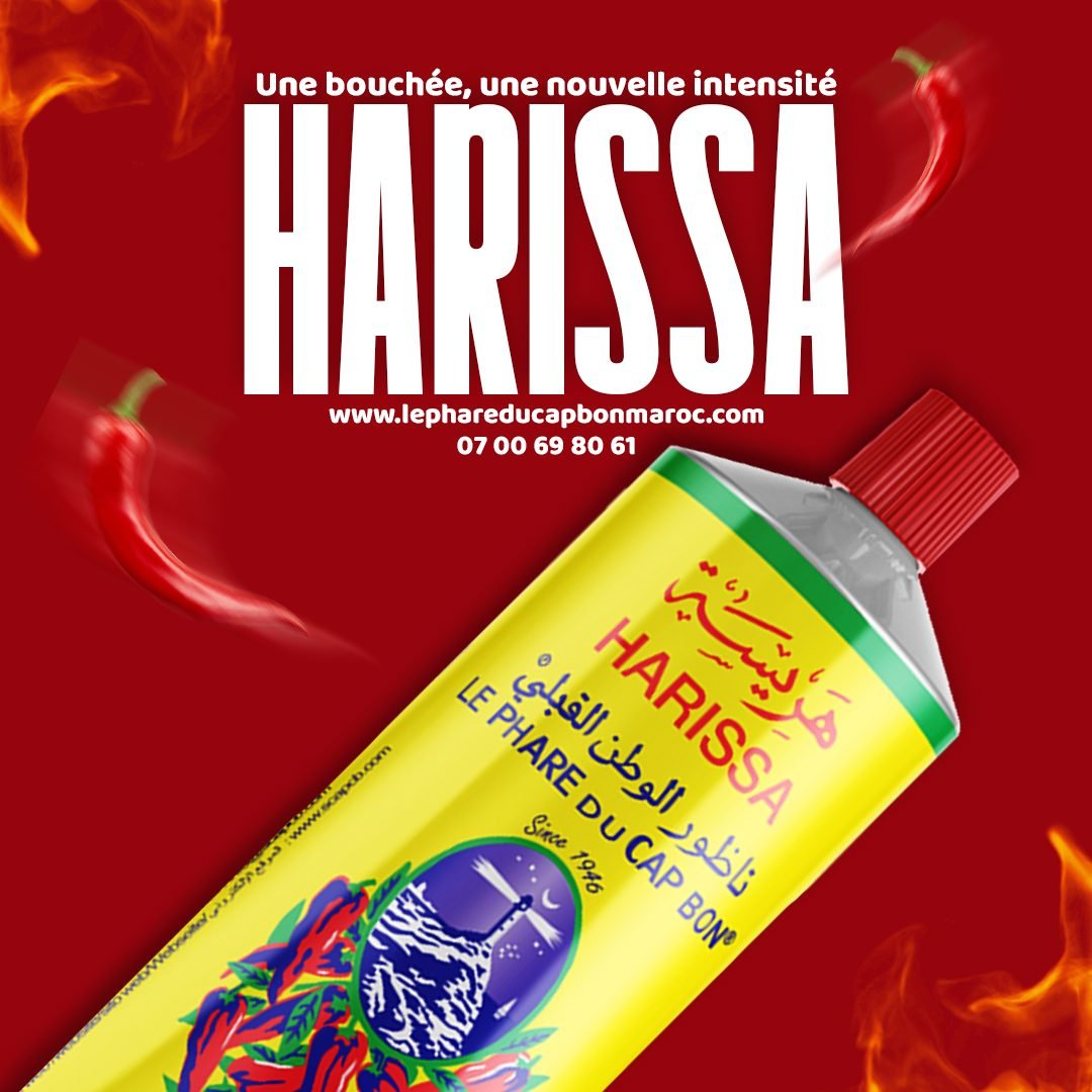 un tube de 140g de harissa le phare du cap bon avec contact pour commander